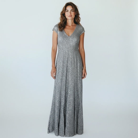 David's Bridal Dresses & Skirts - Special Occasion, Mother of the Bride, Bride Brocade Floor Length Dress ~ size 6